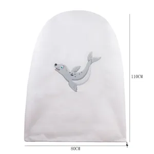 Cartoon zeehond plant vorstbescherming hoes winter vorstbestendige zak voor tuin bomen bloemen