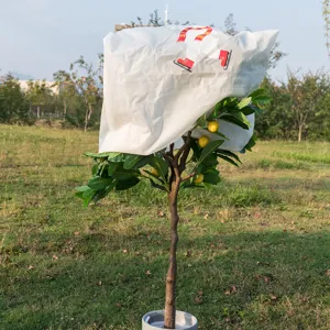Winter plant frost protection cover non-woven fabric warm cold-proof cover cartoon polar bear.