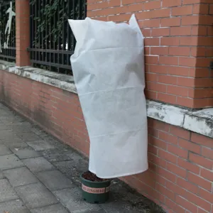 Plant frost protection cover winter warm non-woven fabric plant cover for outdoor garden bushes