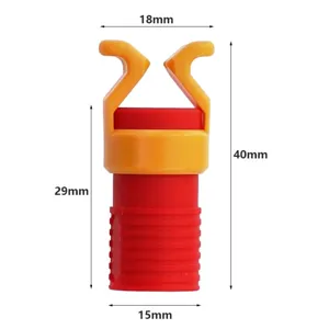 Support de vis en plastique ABS outil de travail du bois vue détaillée avec dimensions