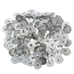 Metall Kerzendocht Halter Detailansicht, 12.5mm Bodenplättchen für DIY Kerzen Zubehör.