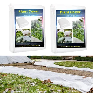 Non-Woven Plant Cover Frost Protection Blanket Reusable Winter Plant Protector For Garden Vegetables Shrubs Trees