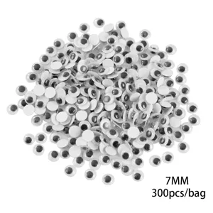 occhi movibili adesivi 7mm occhi finti per fai da te artigianato 300 pezzi set giocattoli bambini