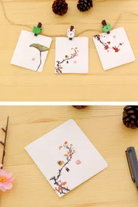 Chinese style greeting card creative birthday thank you blessing card DIY gift card detail view