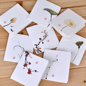 Chinese style greeting cards set blank note cards traditional ink painting cards for events
