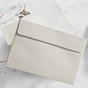 Vintage minimalistische papieren enveloppenset voor wenskaarten en zakelijke notities.