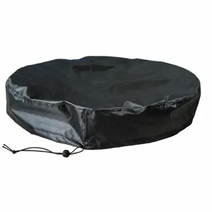 Funda antipolvo redonda de tela Oxford, cubierta protectora impermeable para bidones.