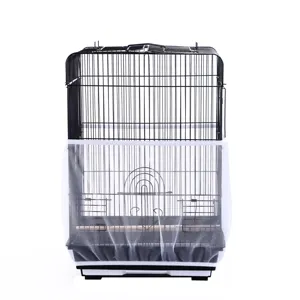 Detailed view of the bird cage cover with protective mesh net, designed for parrot and bird cages.