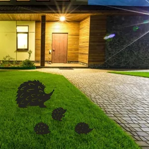 Acrylic hedgehog garden stakes set lawn decorative yard art ornaments outdoor decor