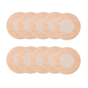 Disposable breathable non-woven fabric nipple covers, thin invisible design for daily wear.