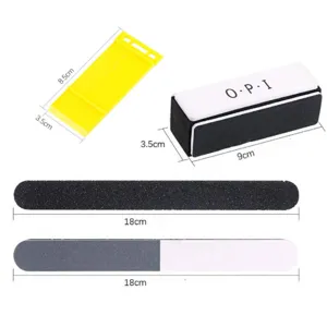 Nagelfeile und Polierblock Set mit Schaber Werkzeug für Nagelpflege und Maniküre Design.