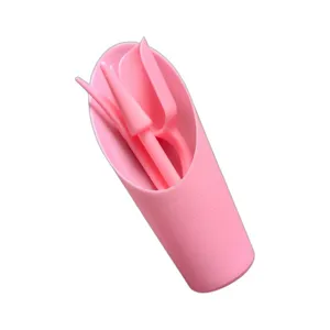 4pcs Succulent Plant Tool Set Pink Gardening Shovel Transplanter Dibber Soil Scoop