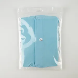Light blue cat recovery suit spay surgery protection clothes for pets, size L packaged.