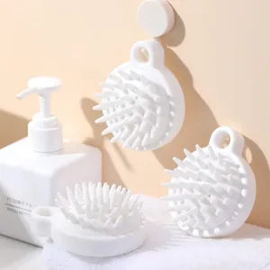 Spazzola per Massaggio del Cuoio Capelluto in Stile Giapponese Gomma Morbida Lavaggio Capelli Shampoo Doccia Bagno Pulizia Capelli Strumento