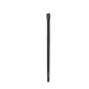 Angled eyeliner brush fine makeup tool black handle professional cosmetic accessory