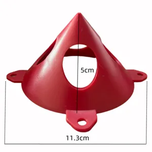 Supports de peinture coniques rouges pour menuiserie, mini pyramides de support 5cm