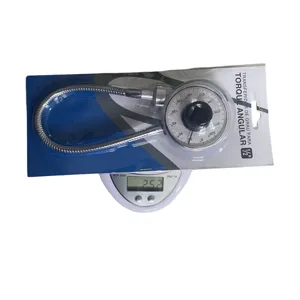 Automotive 360 Degree Torque Angle Gauge 1/2 Inch Drive Protractor Meter Tool With Flexible Hose