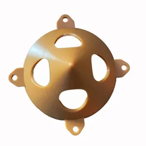 Vue détaillée de supports de peinture coniques en plastique pour le travail du bois.