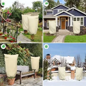 Winter plant frost protection cover non woven fabric warm tree bag garden plant protector