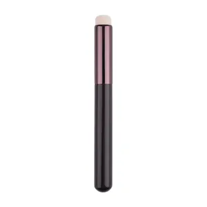 Round head lip brush detail, compact metal handle, precise concealer application tool.