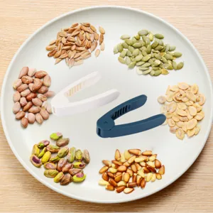 Handheld nut cracker tool for sunflower melon seeds peanuts plastic kitchen gadget main item