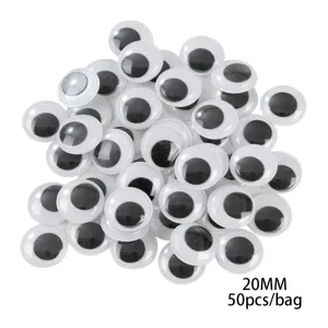 Occhi mobili adesivi 20mm per fai da te bricolage bambini giocattoli animali decoro
