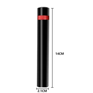 Portable lipstick style air pressure wine bottle opener black red metal corkscrew tool