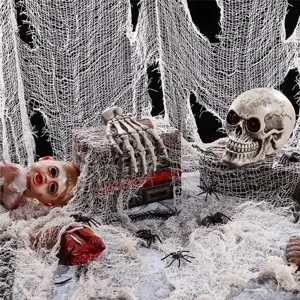 Halloween creepy cloth spooky gauze haunted house party decoration fabric prop for indoor outdoor use
