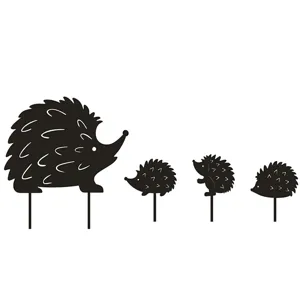 Acrylic hedgehog garden stakes lawn ornaments set for outdoor yard decoration landscaping