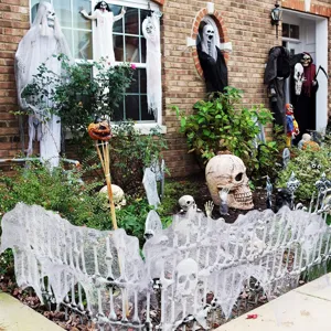 Halloween creepy cloth gauze spooky net yard decoration haunted house party props fabric