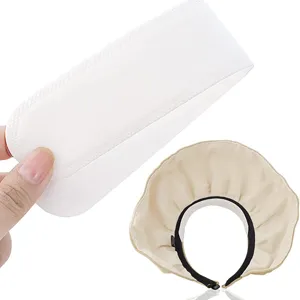 Disposable hat sweat pads anti-dirt collar protectors for caps and hats sweat absorption.