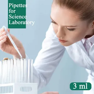 Pipette di trasferimento graduate in plastica usa e getta 3ml per laboratorio.