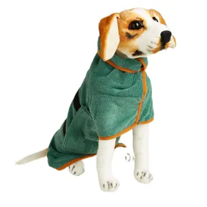 Hunde Bademantel Haustier Trockentuch super saugfaehiger Mikrofaser Bademantel fuer Hunde Katzen