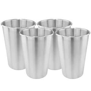 304 Stainless Steel Tumbler Metal Beer Cup Portable Camping Water Juice Drinking Mug For Outdoor Daily Use