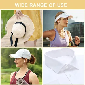 Disposable hat sweat absorbing patches collar guards anti dirty pads for caps and shirts.