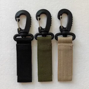Taktischer Gurtband Schlüsselanhänger Karabiner Camping Rucksack Clip 3er Set Outdoor