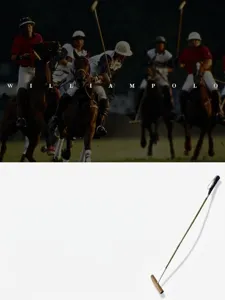 Detalle del mazo de polo que muestra la exquisita artesanía en accesorios de cuero.
