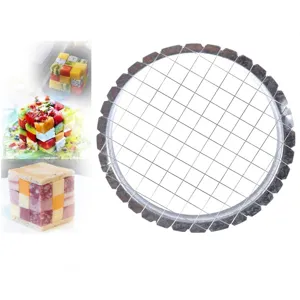 Stainless Steel Egg Slicer Multi-Functional Fruit And Vegetable Cutter Kitchen Gadget For Salad Fruit