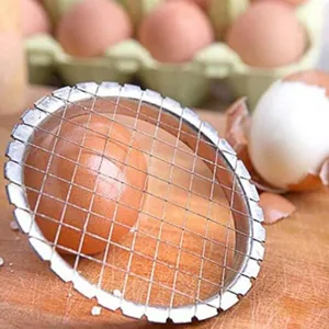 Stainless steel egg slicer kitchen tool wire cutter for boiled eggs and soft fruits