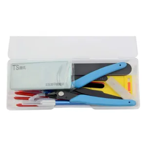 Gundam modeler tool set with nippers craft knife and sanding files in a storage box