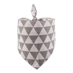Foulard triangulaire pour animal domestique bandana chien motif géométrique gris chat mode