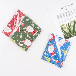 Christmas pet bandana pure cotton printed cat dog saliva towel holiday accessories cute bibs 3pcs