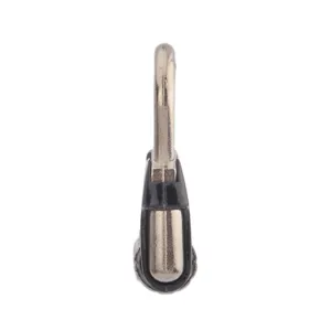 36mm zinc alloy combination lock side detail view, compact 3-wheel luggage security lock.