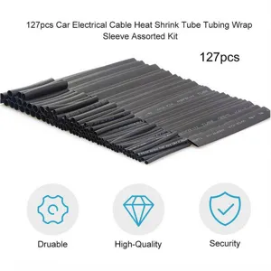 127pz kit tubo termoretraibile per cavi elettrici auto guaina isolante assortimento
