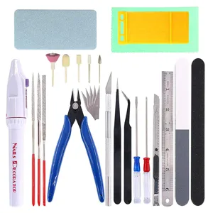 Precision Model Tool Set Hand Tools Kit With Electric Grinder Files Pliers Knife Tweezers For Model Building Repair