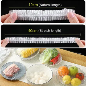 Couvercles de conservation alimentaires en plastique PE jetables pour les bols de cuisine