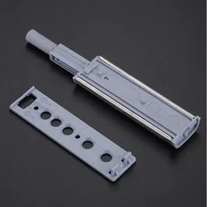 Push to open cabinet door latch, stainless steel housing damper catch for wardrobe furniture hardware.