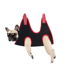 Pet Grooming Hammock For Dogs And Cats Breathable Mesh Nail Trimming Harness Sling With S Hooks Pet Care Grooming Supplies