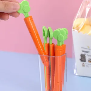 Wortel afdichtingsclip voor snackzakje voedsel afdichtingsclip schattig keuken gadget 5st