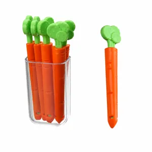 Wortel sluiting clips set met doorzichtige houder voor voedsel opbergzakken keuken